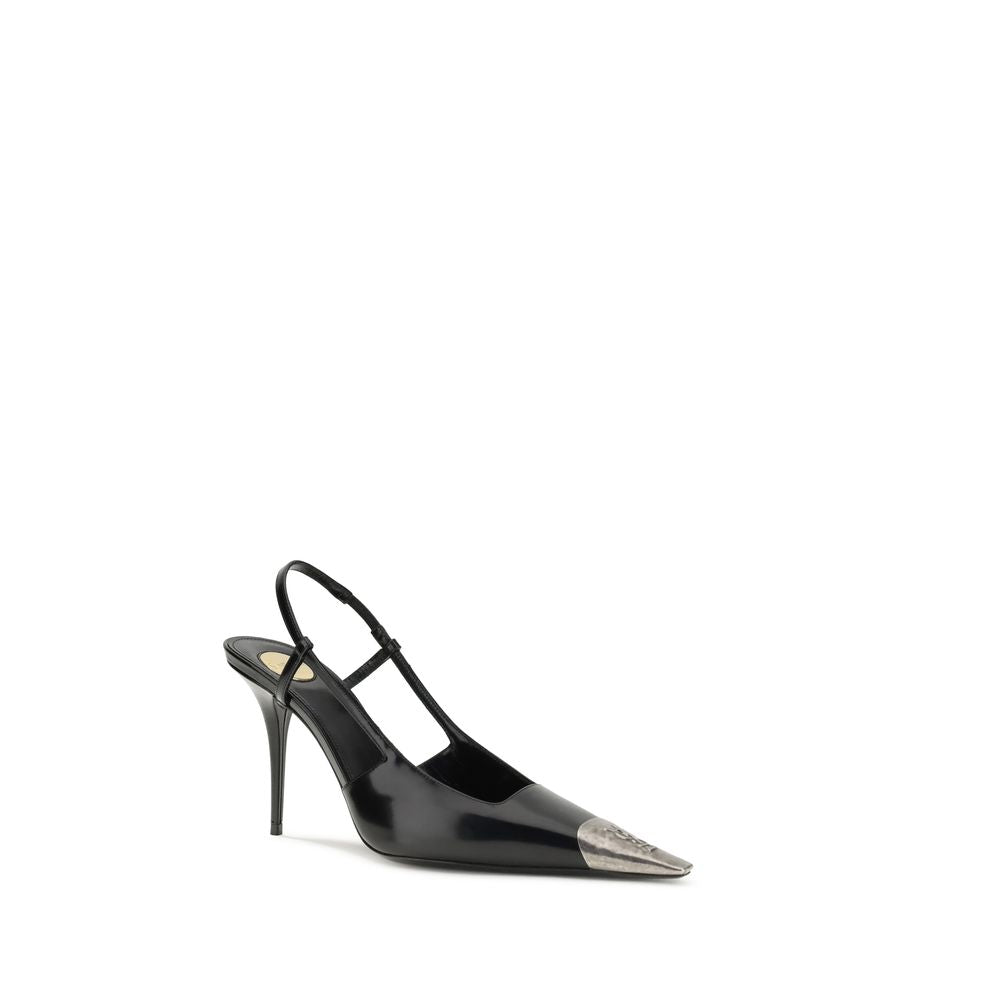 Saint Laurent sorte Bos Taurus pumps i kalveskind