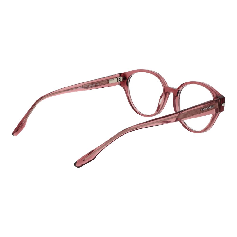 Trussardi lyserøde acetatbriller (stel)