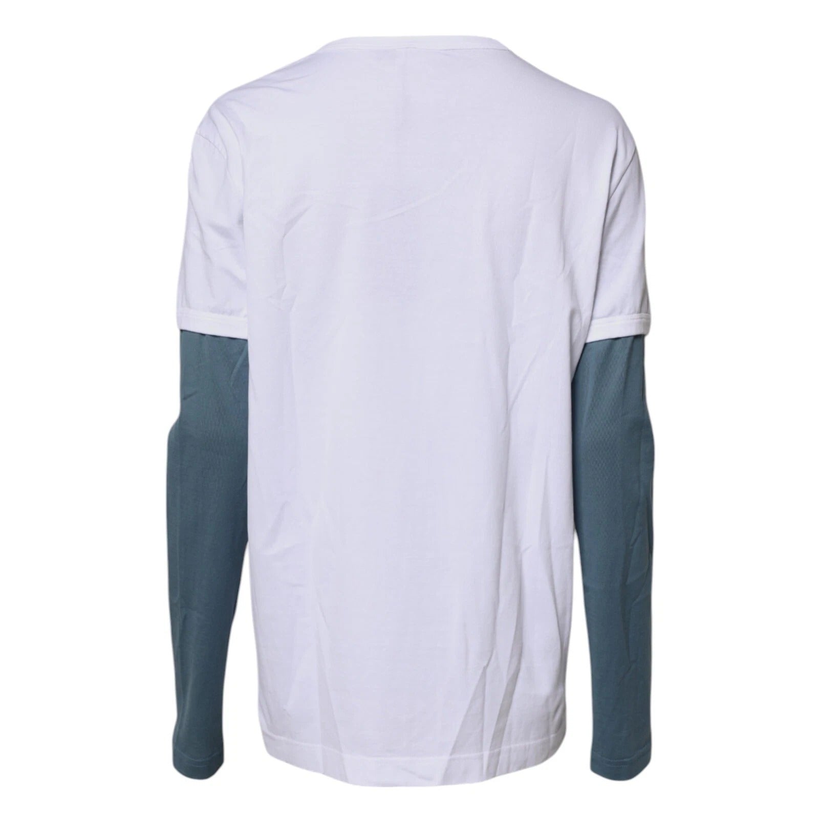 Dolce &amp; Gabbana hvid grafisk print bomuld T-shirt med rund hals