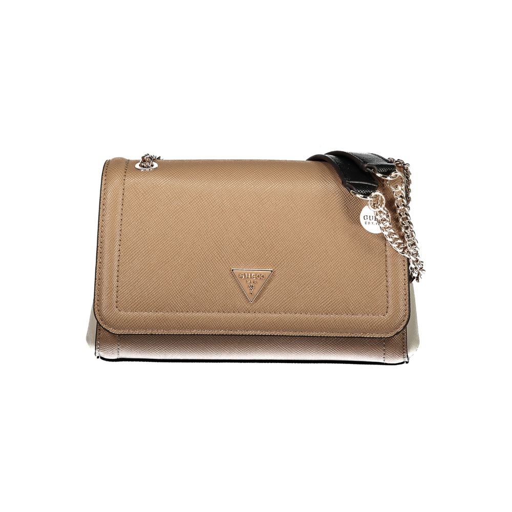 Guess Jeans Brown Polyethylene håndtaske