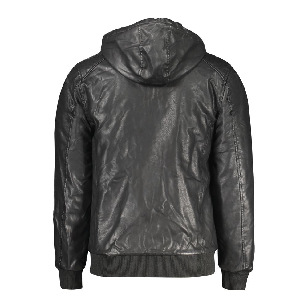 Accademia Militare Black Polyester Jackets & Coat