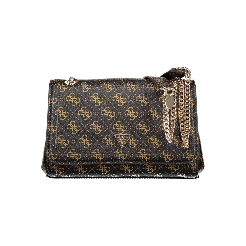 Guess Jeans Brown Polyethylene håndtaske