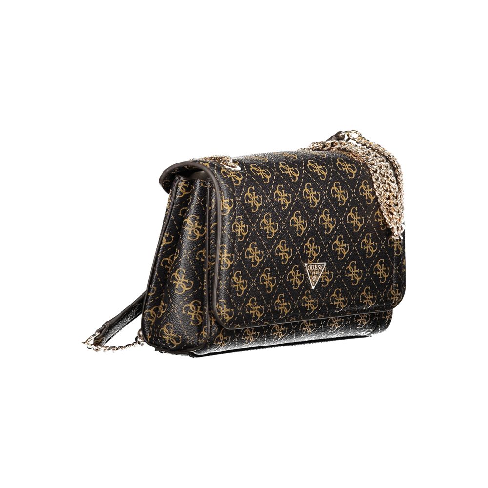 Guess Jeans Brown Polyethylene håndtaske