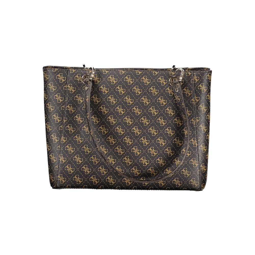 Guess Jeans Brown Polyethylene håndtaske