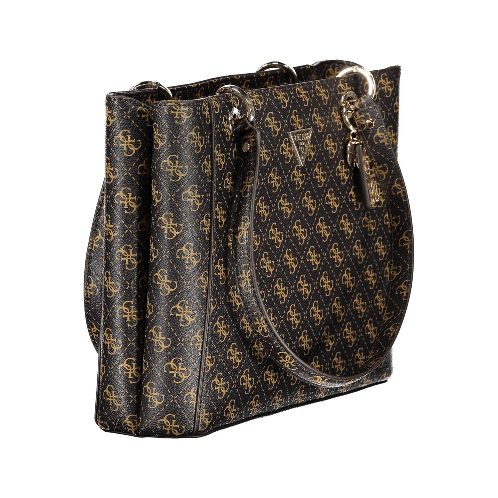 Guess Jeans Brown Polyethylene håndtaske