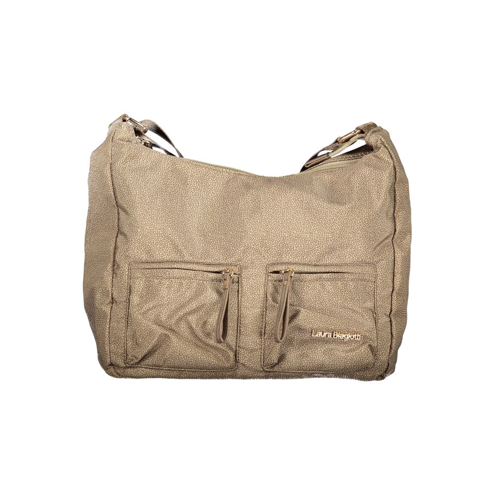 Laura Biagiotti beige polyester damehåndtaske