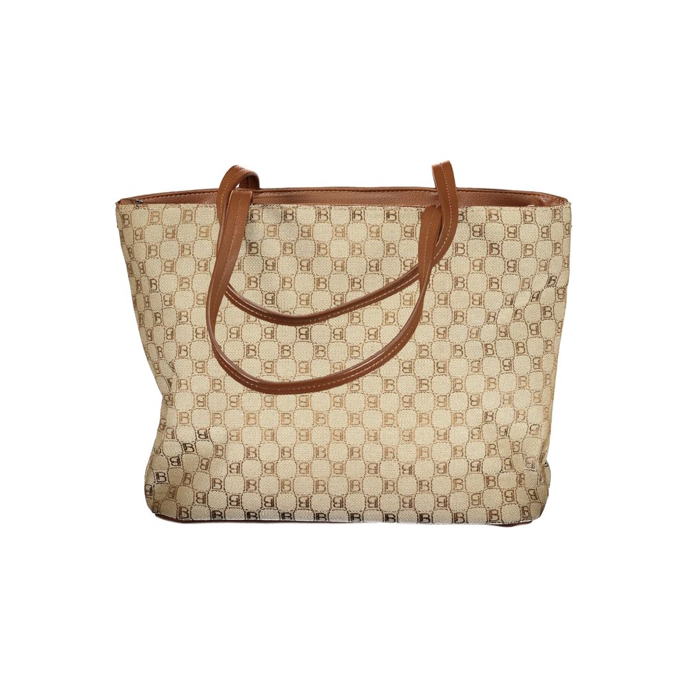 Laura Biagiotti beige polyester damehåndtaske