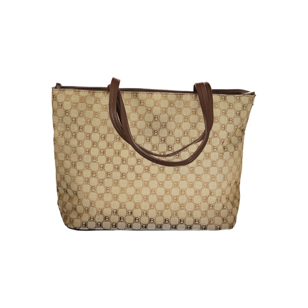 Laura Biagiotti beige polyester damehåndtaske