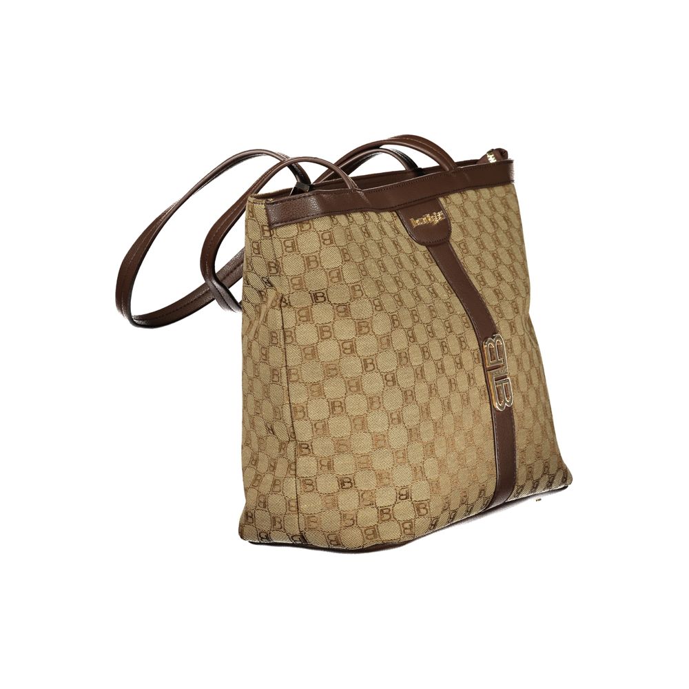 Laura Biagiotti beige polyester damehåndtaske