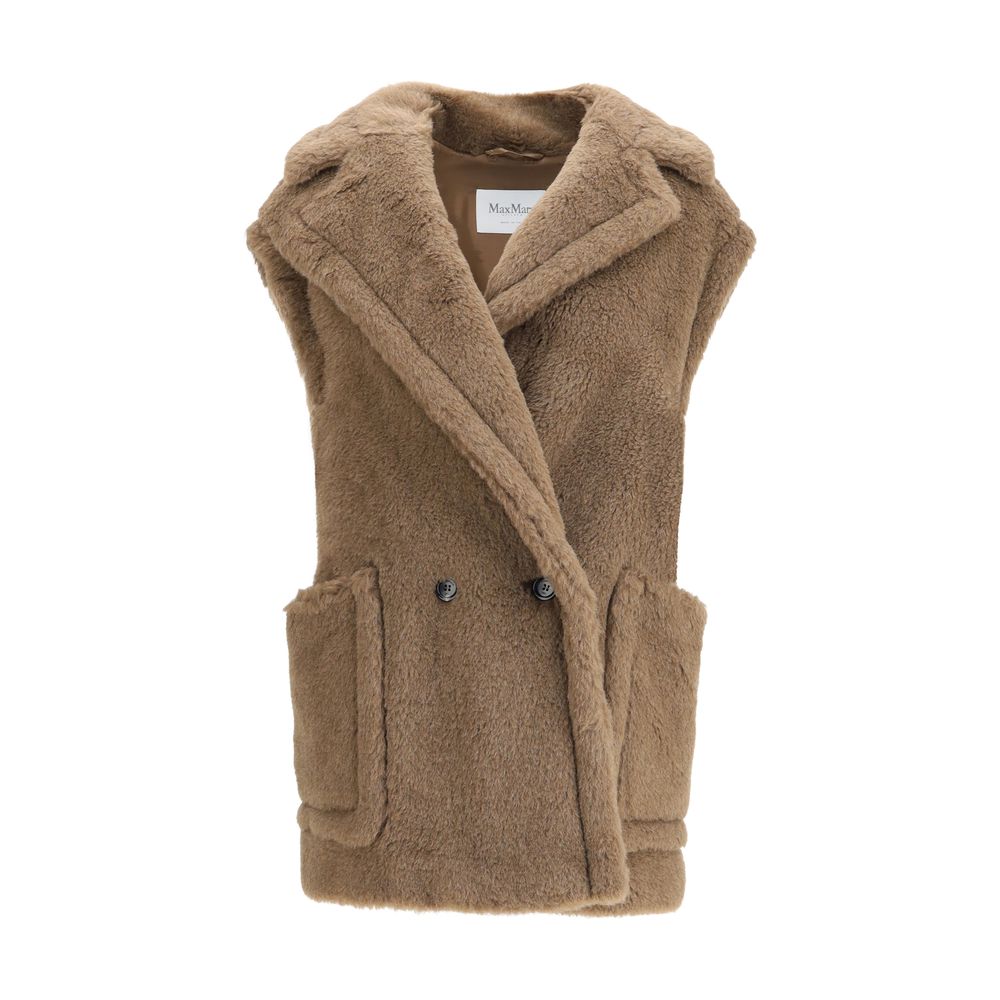 Max Mara Brun Alpaca Vicugna Pacos Frakke
