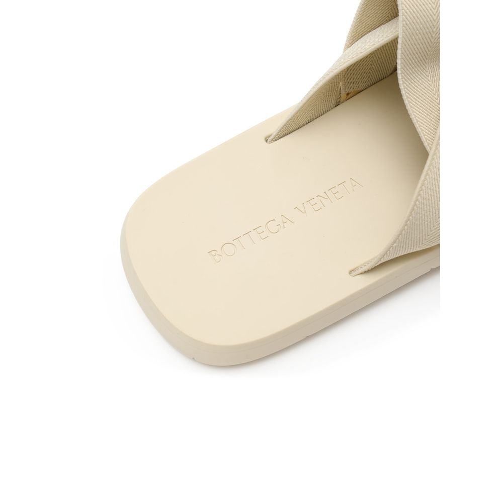 Bottega Veneta Beige Stof Hjemmesko