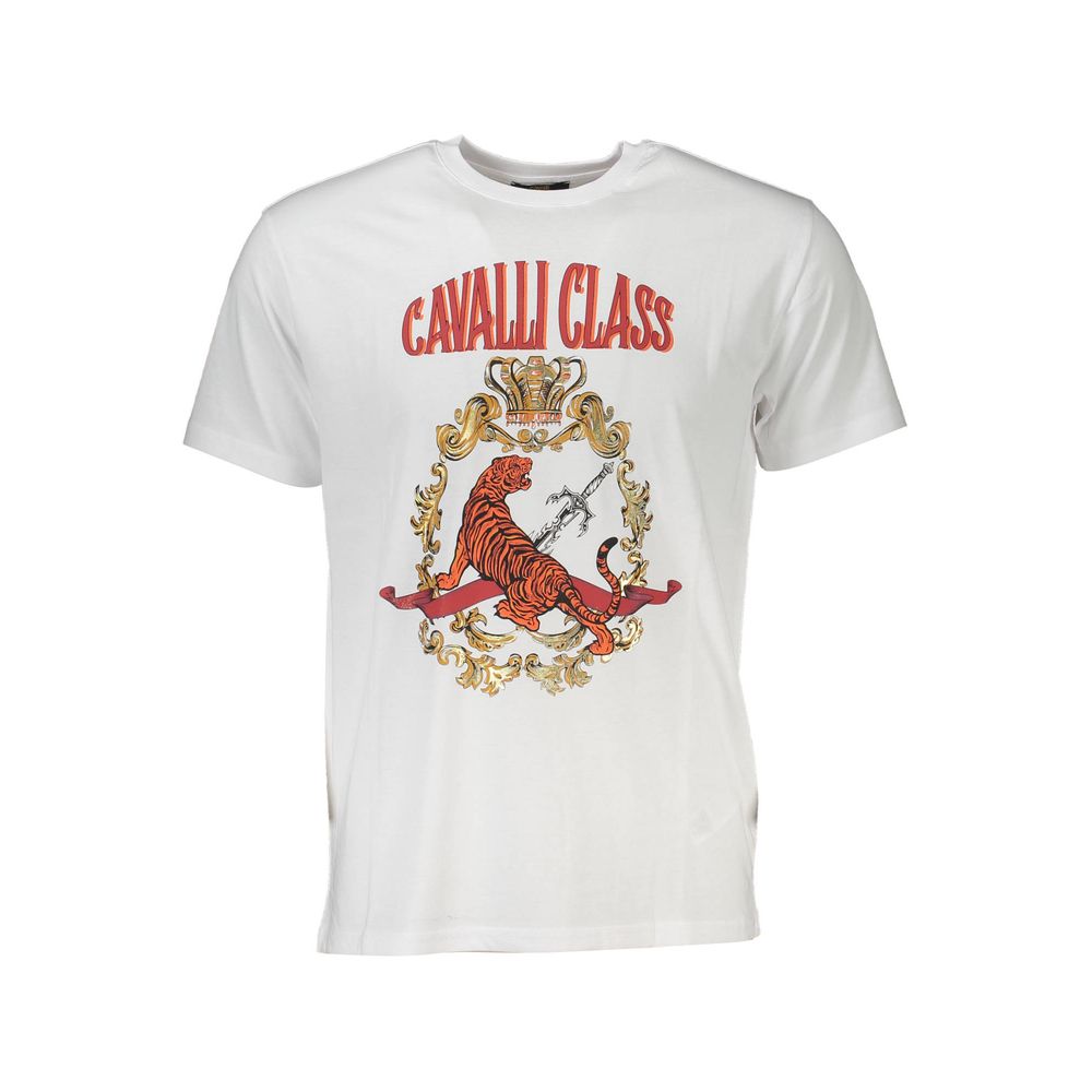 Cavalli klasse hvid bomuld T-shirt