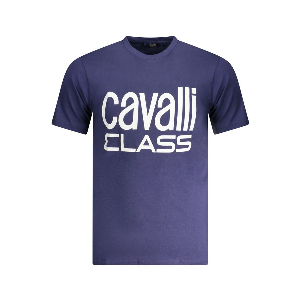 Cavalli klasse blå bomuld T-shirt