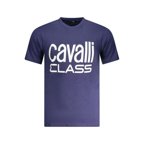 Cavalli klasse blå bomuld T-shirt