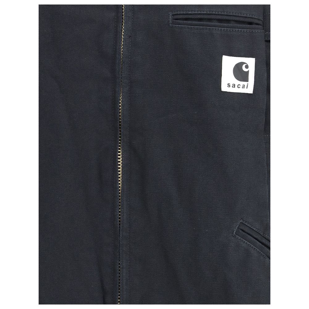 Sacai sort bomuldsfrakke