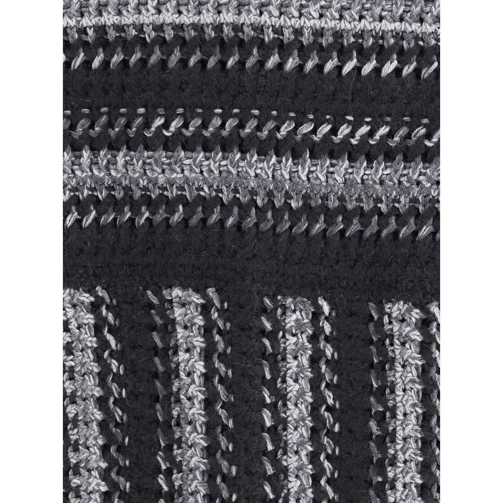 Fabiana Filippi sort fleece uldfrakke