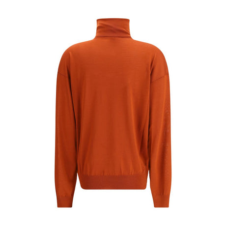 Saint Laurent uldtrøje med rullekrave