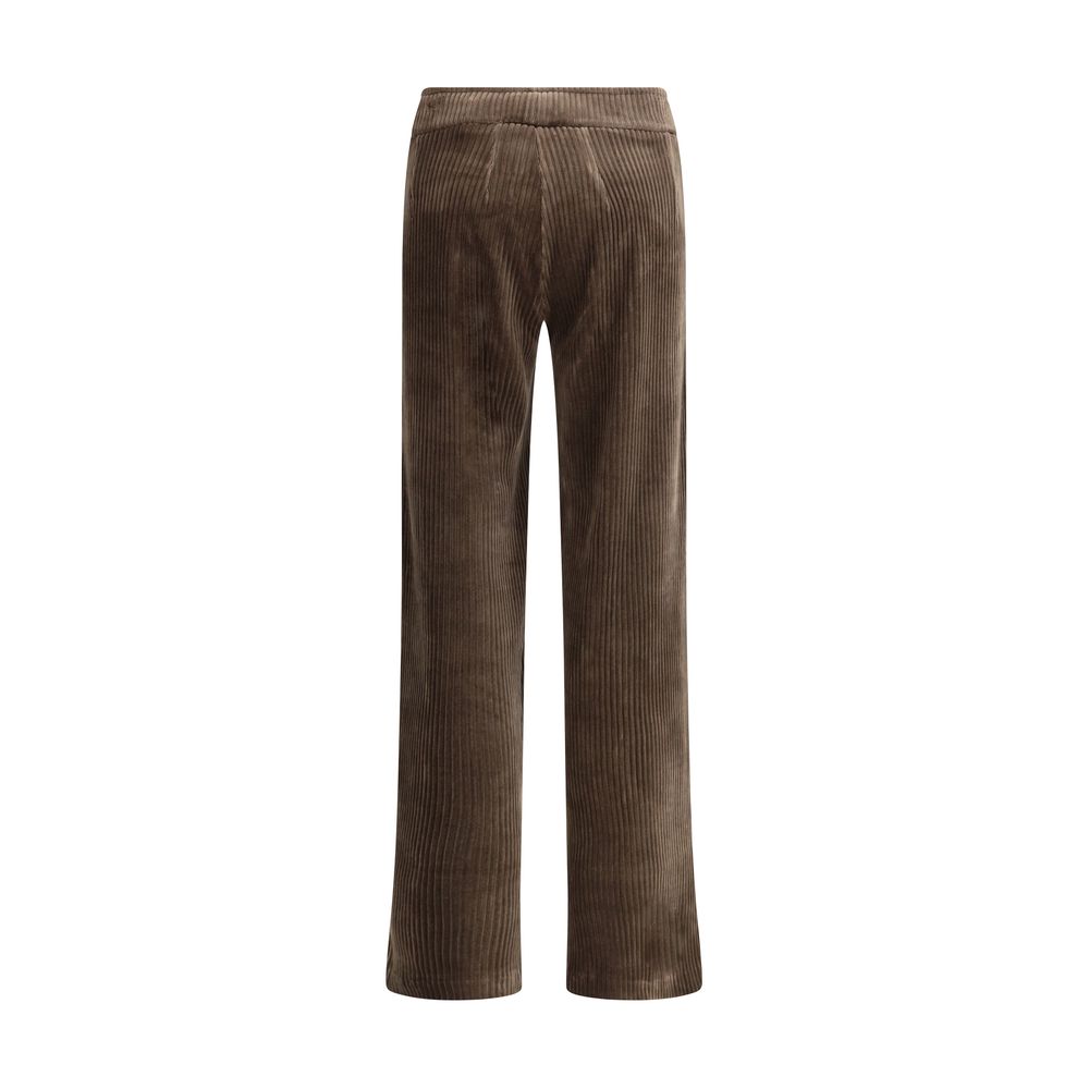Avenue Montaigne Brune Bomulds Casual Bukser