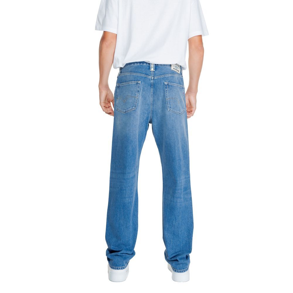 Replay Blå Bomuld Relaxed Fit Jeans