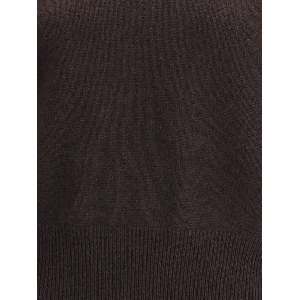 SA SU PHI Brun Cashmere Cashmere Sweater