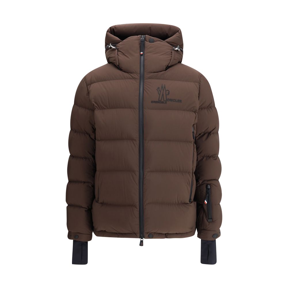 Moncler Grenoble Brun Polyamid Shell Jakke