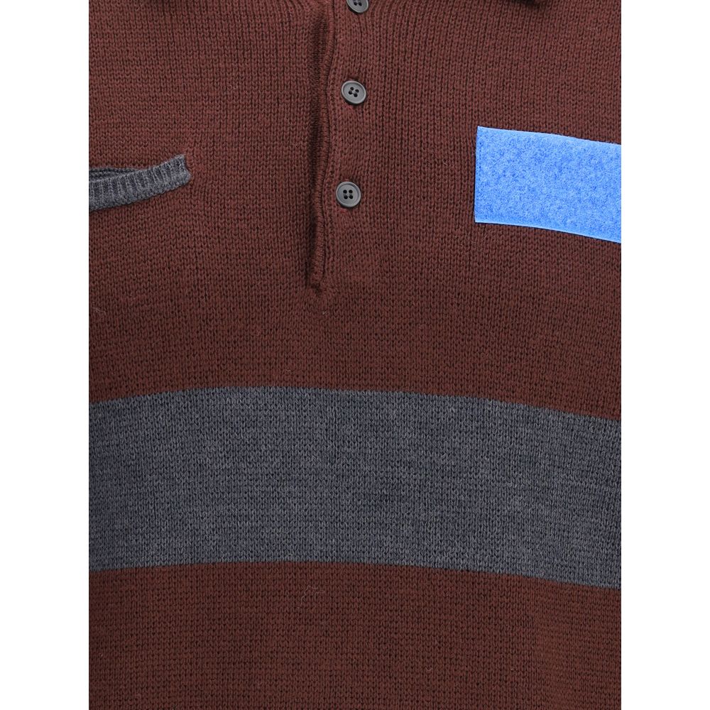 GR10K Bordeaux uldpoloshirt