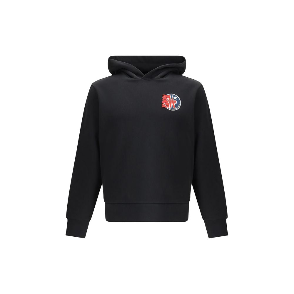 Moncler Sort Bomuldssweatshirt