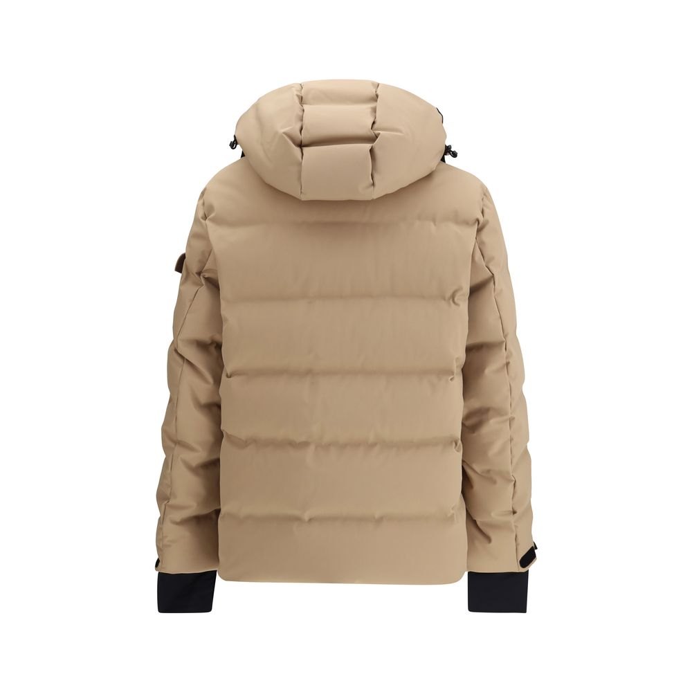 Moncler Grenoble Beige Polyamid Lang Jakke