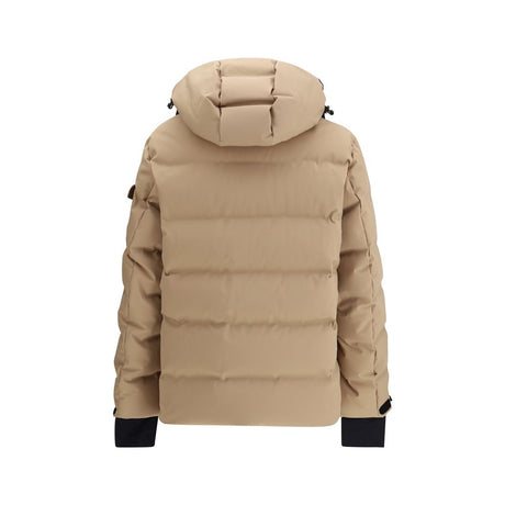 Moncler Grenoble Beige Polyamid Lang Jakke