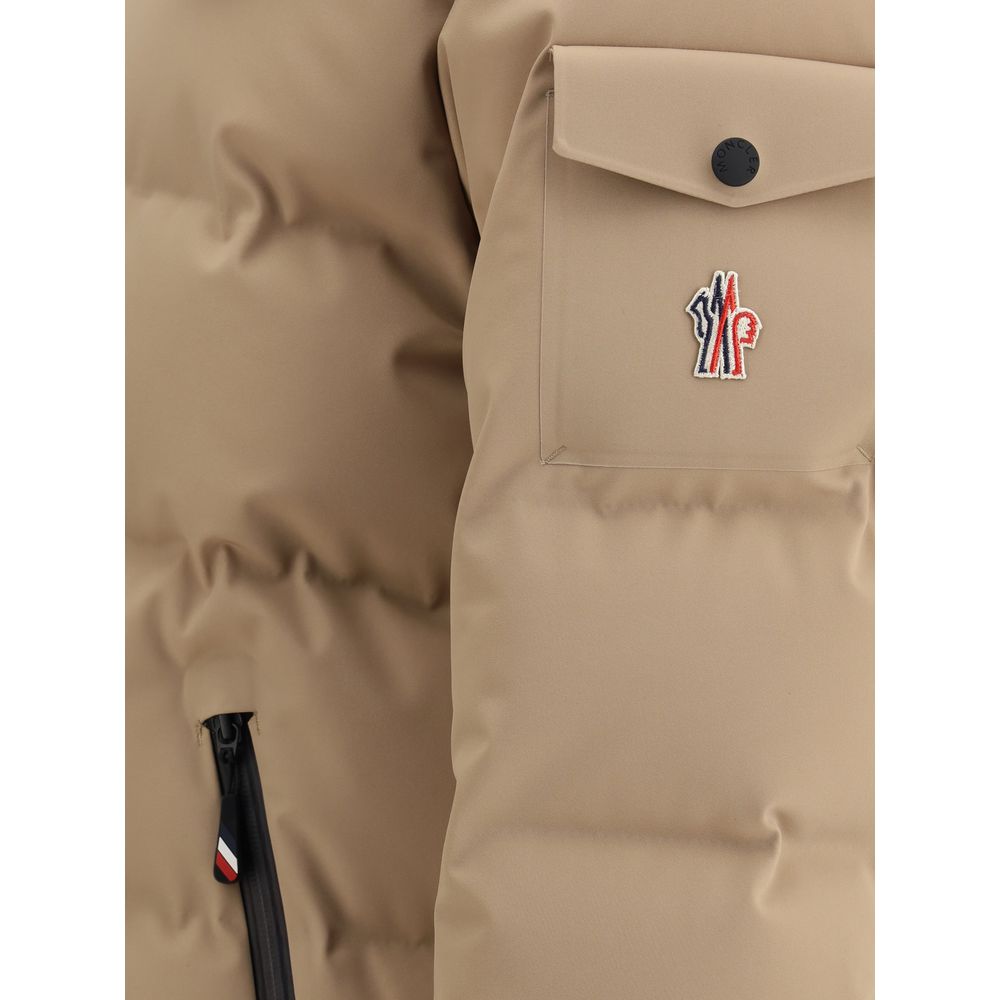 Moncler Grenoble Beige Polyamid Lang Jakke