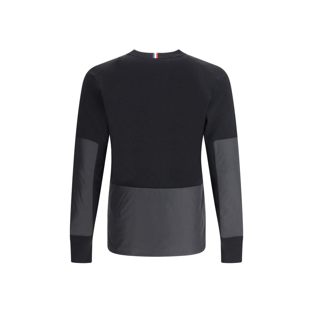 Moncler Grenoble Sort Polyamid Sweatshirt