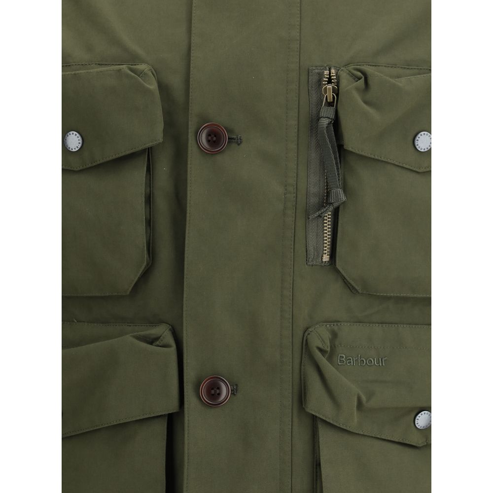 Barbour Grøn Polyester Shelljakke