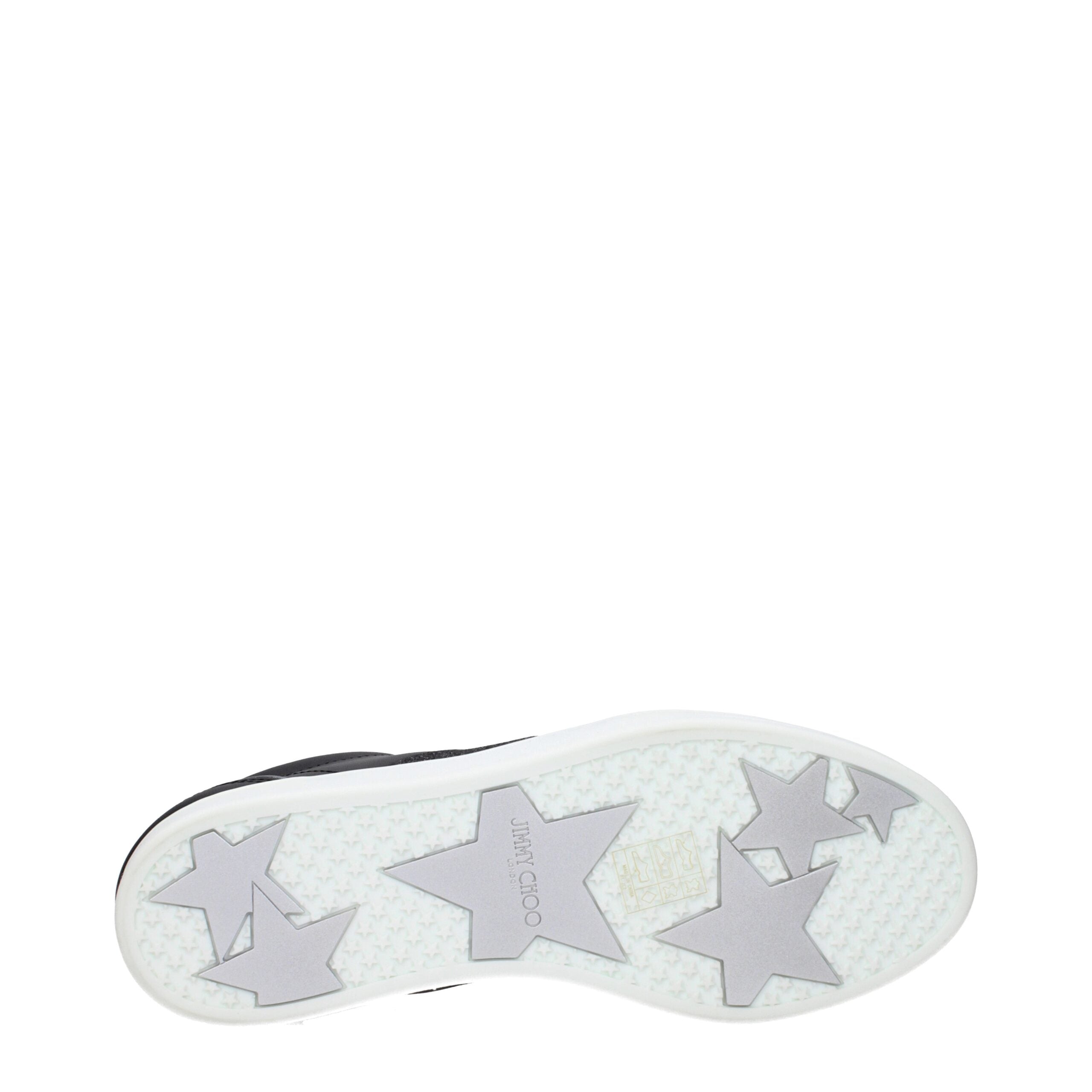 Jimmy Choo sorte lædersneakers med lav top