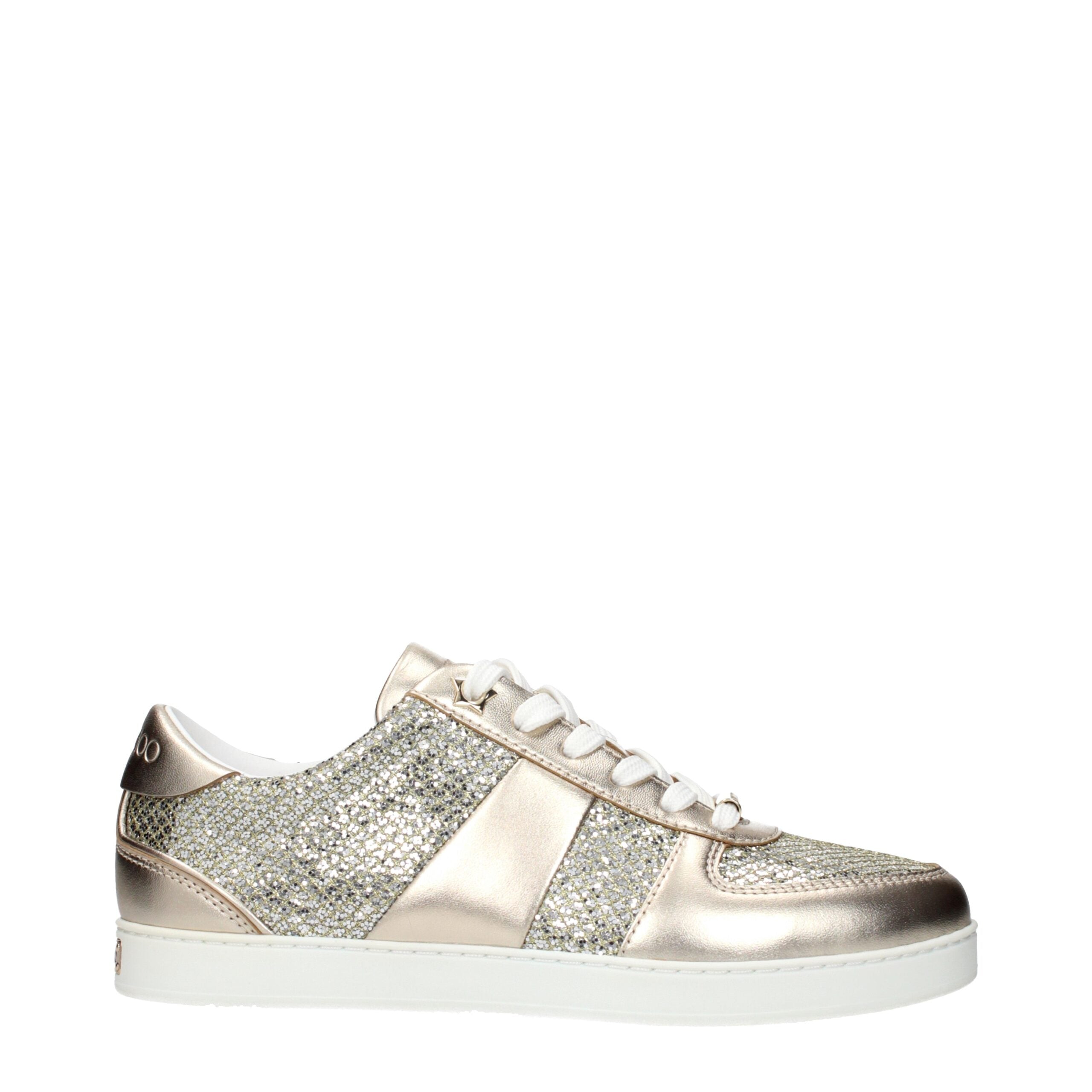 Jimmy Choo Guld Lædersneakers