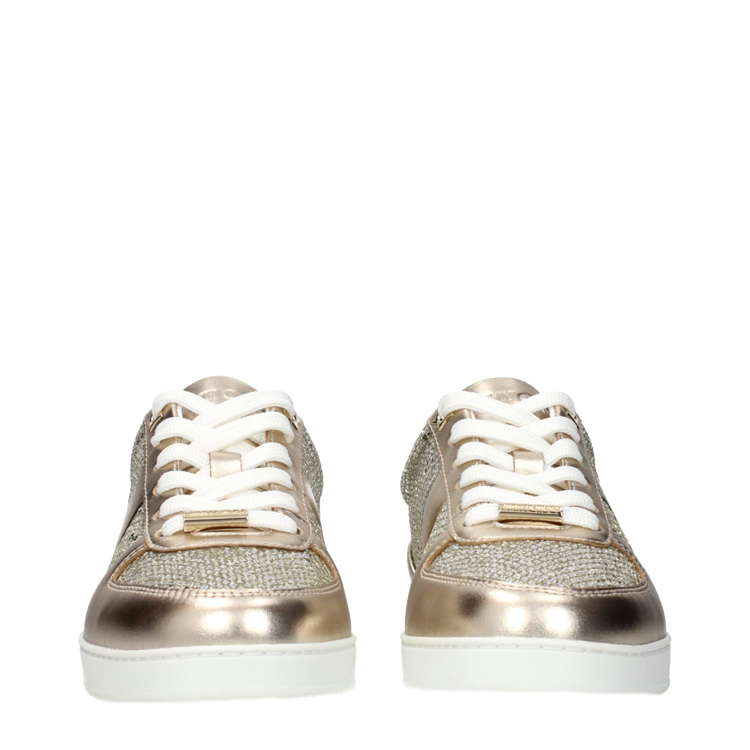 Jimmy Choo Guld Lædersneakers