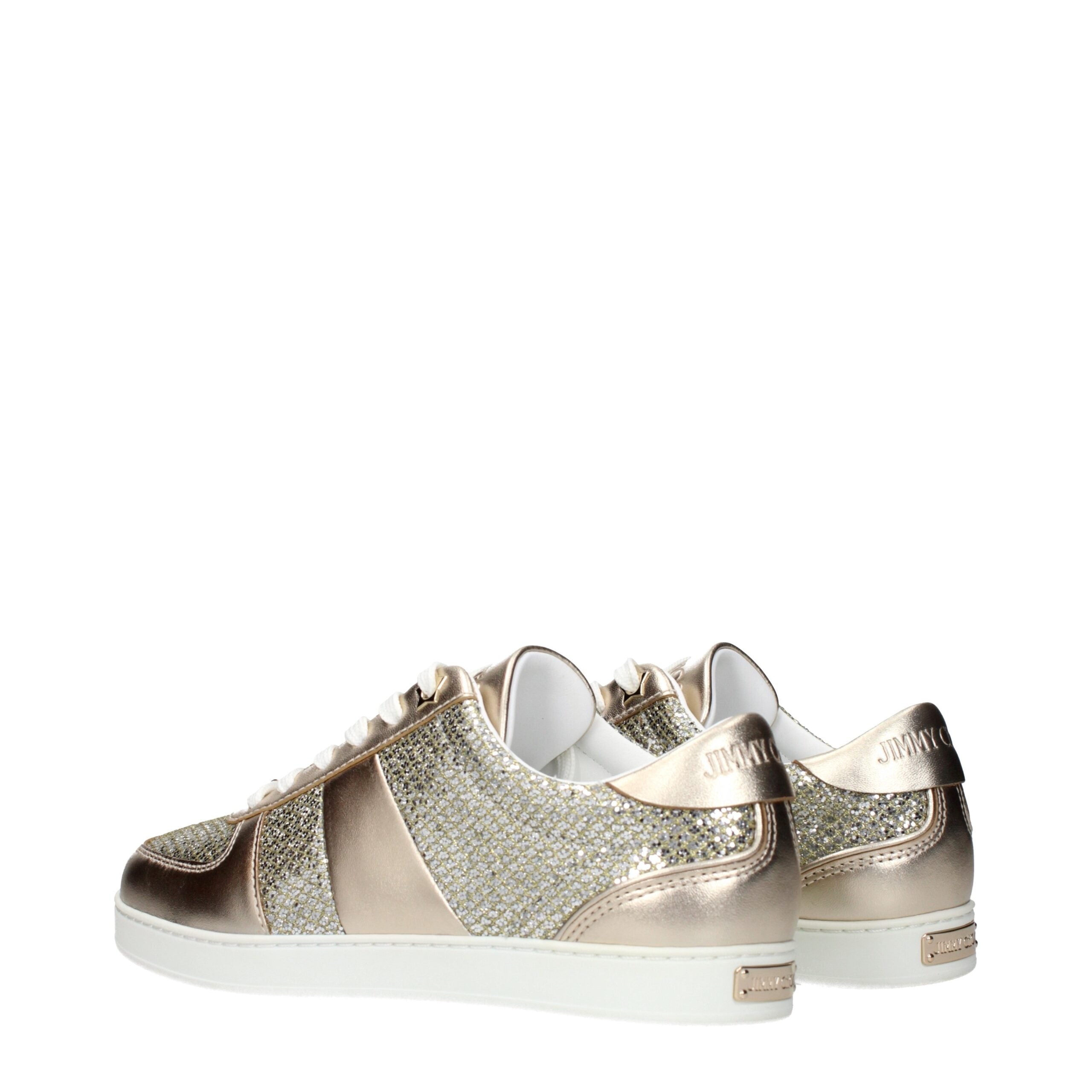 Jimmy Choo Guld Lædersneakers