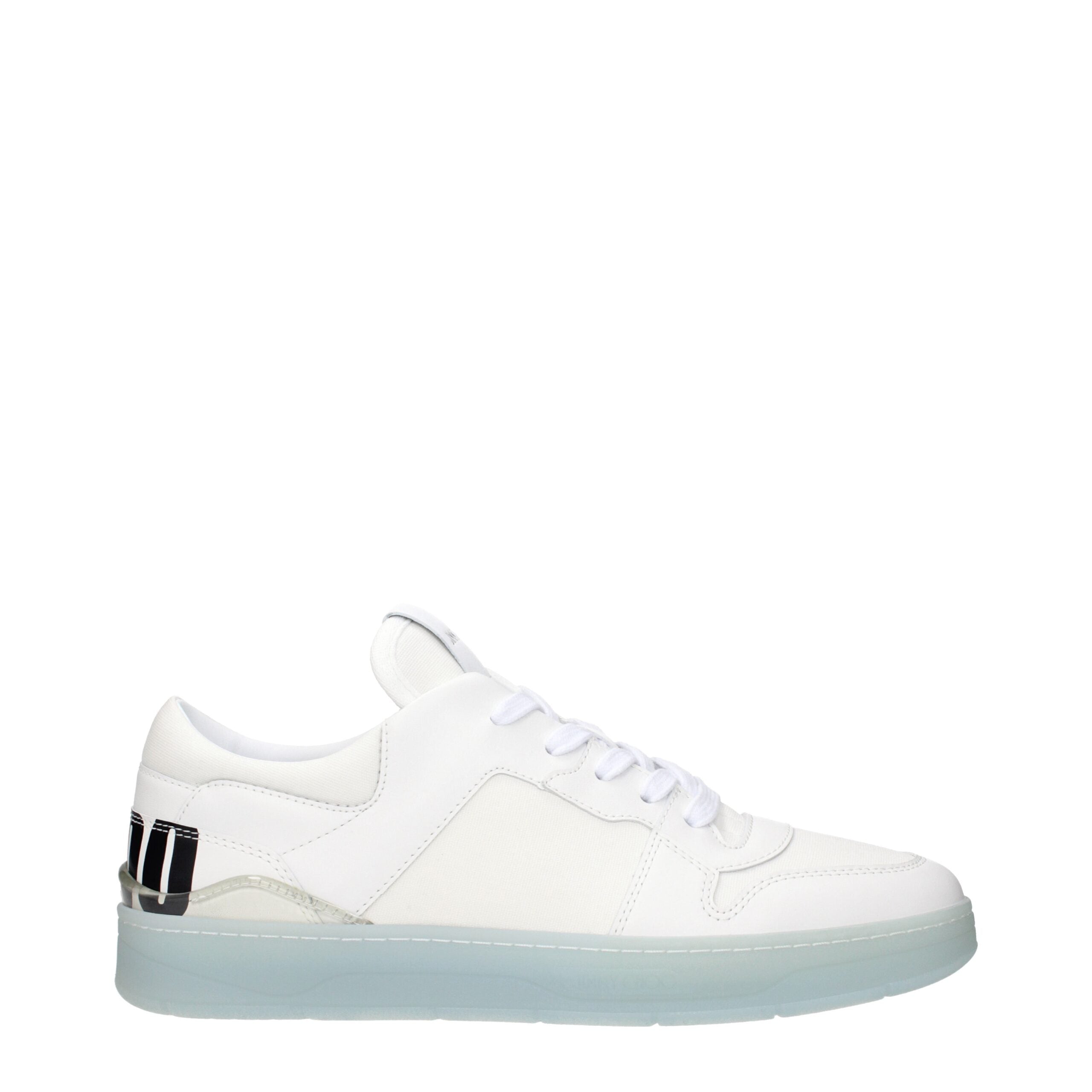 Jimmy Choo Hvide Læder Low Top Sneakers