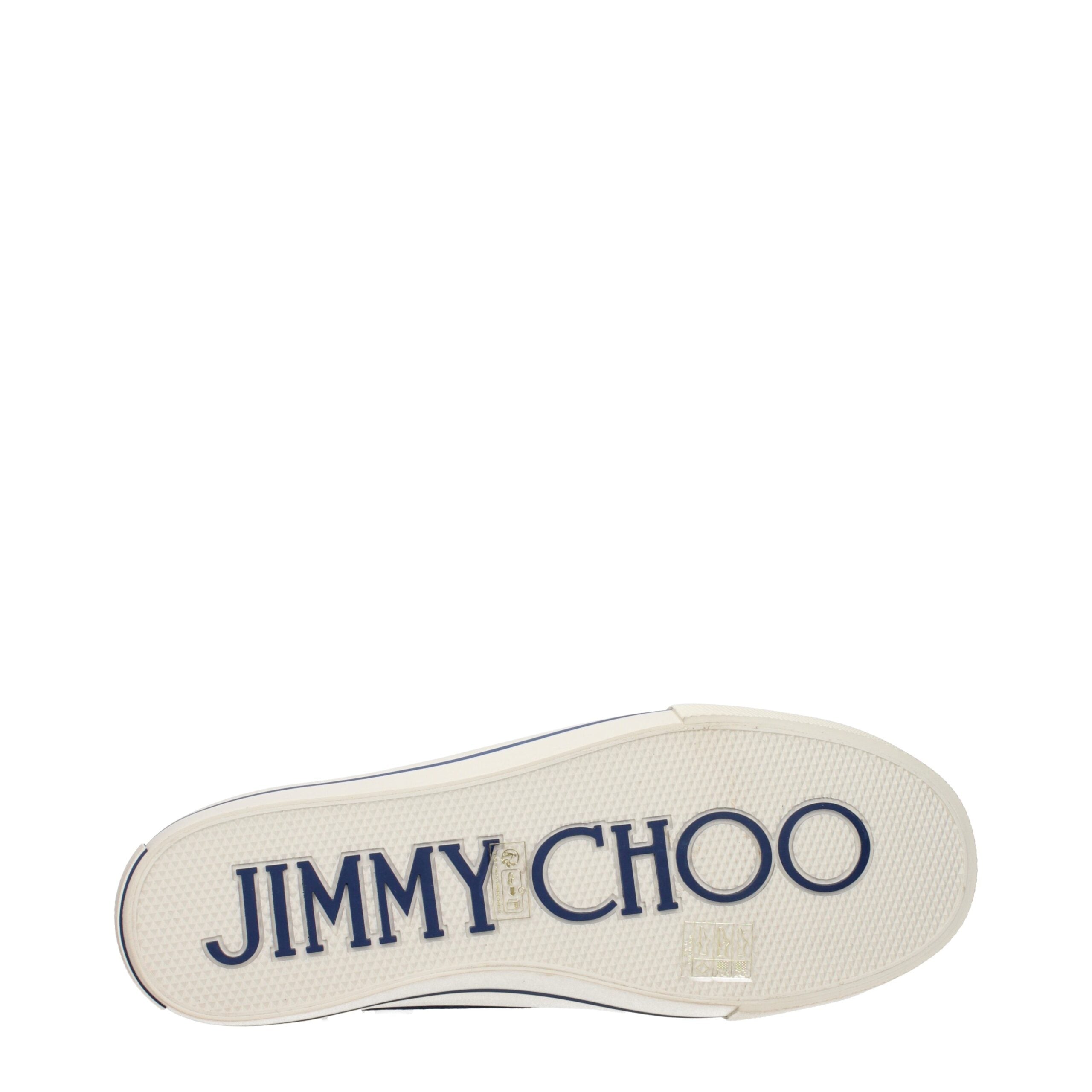 Jimmy Choo Blå Lave Sneakers i Stof