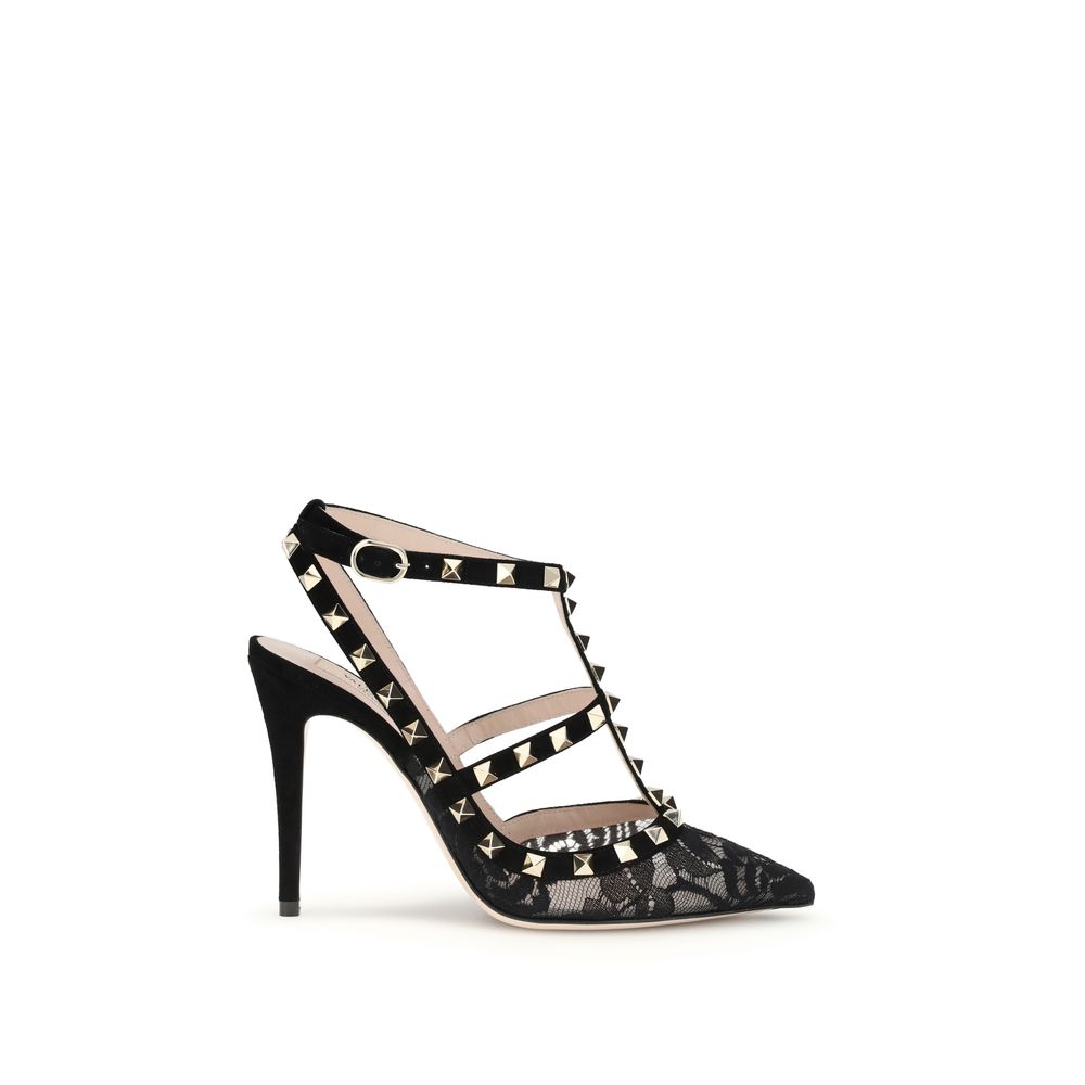 Valentino Garavani sorte stof pumps