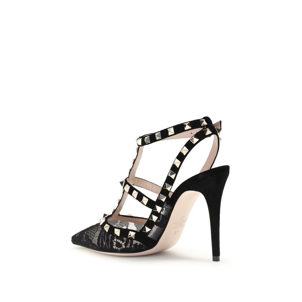 Valentino Garavani sorte stof pumps