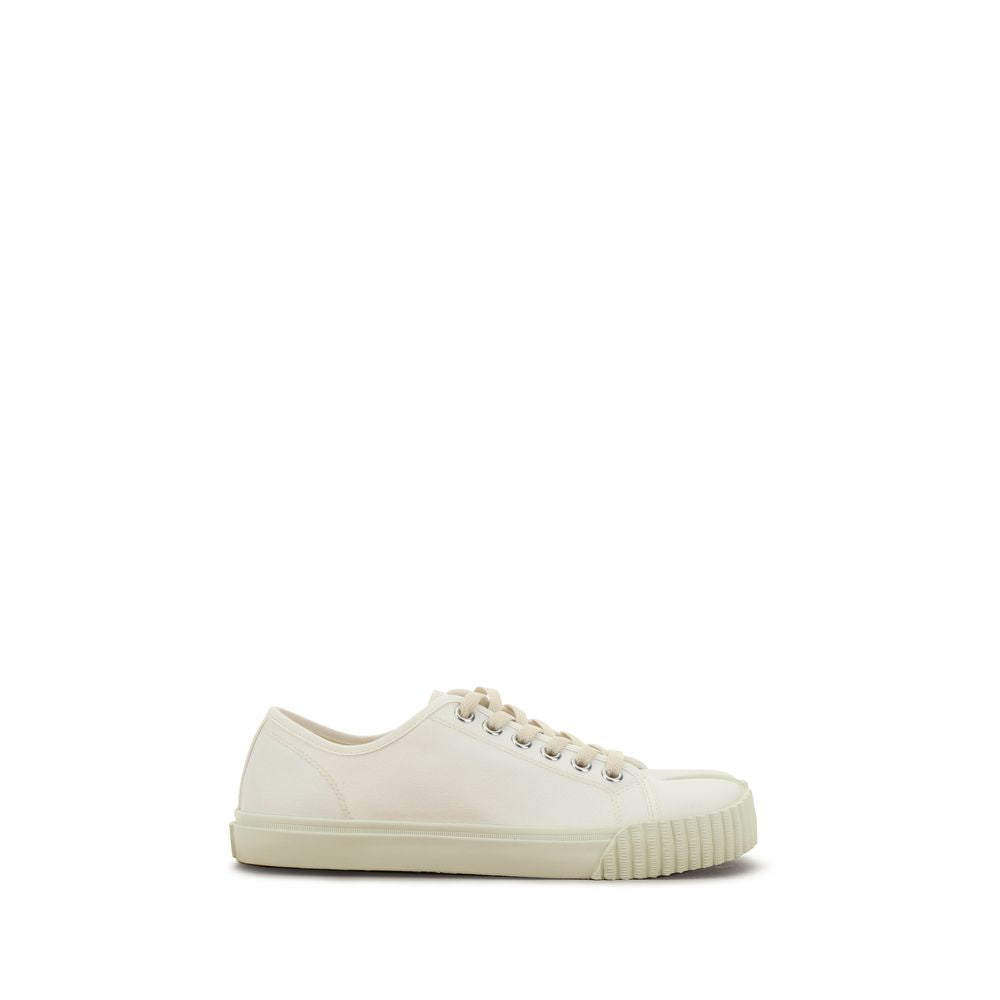 Margiela Hvide Lave Sneakers i Bomuld