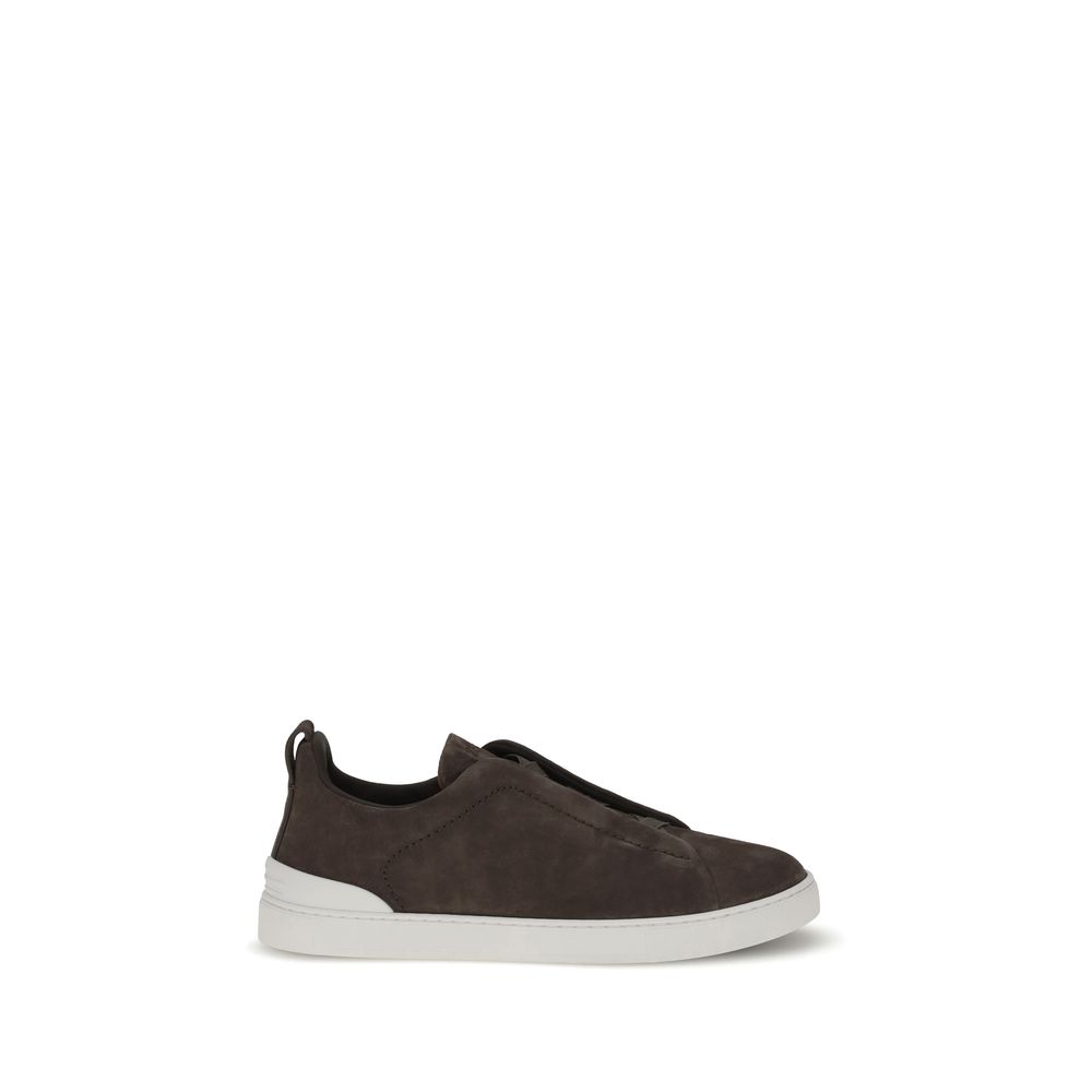 ZEGNA Sneakers i ruskind