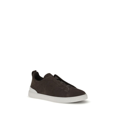 ZEGNA Sneakers i ruskind