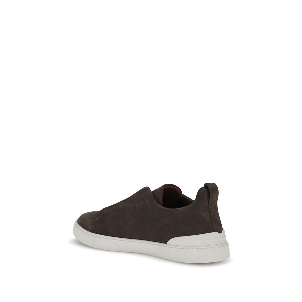 ZEGNA Sneakers i ruskind