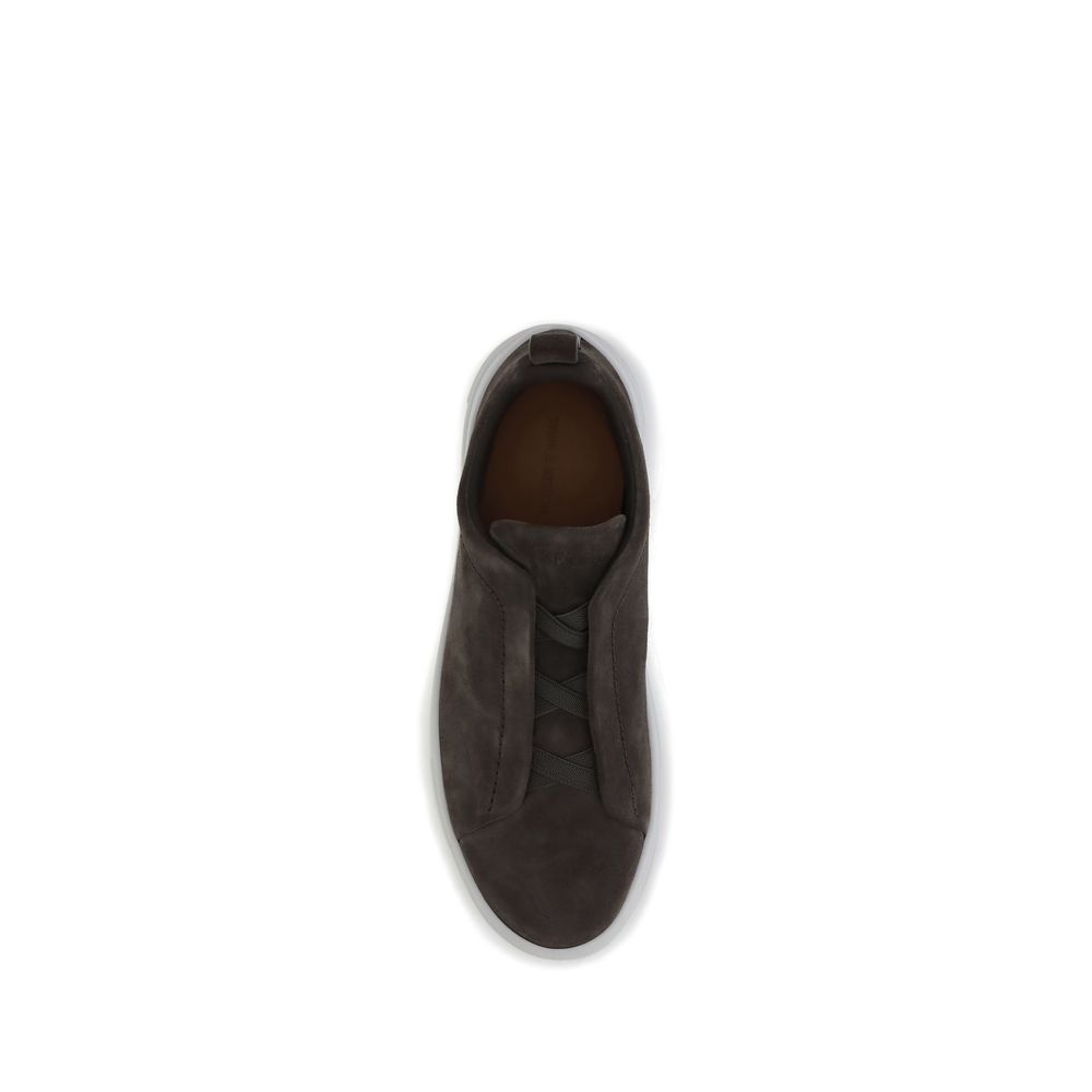 ZEGNA Sneakers i ruskind