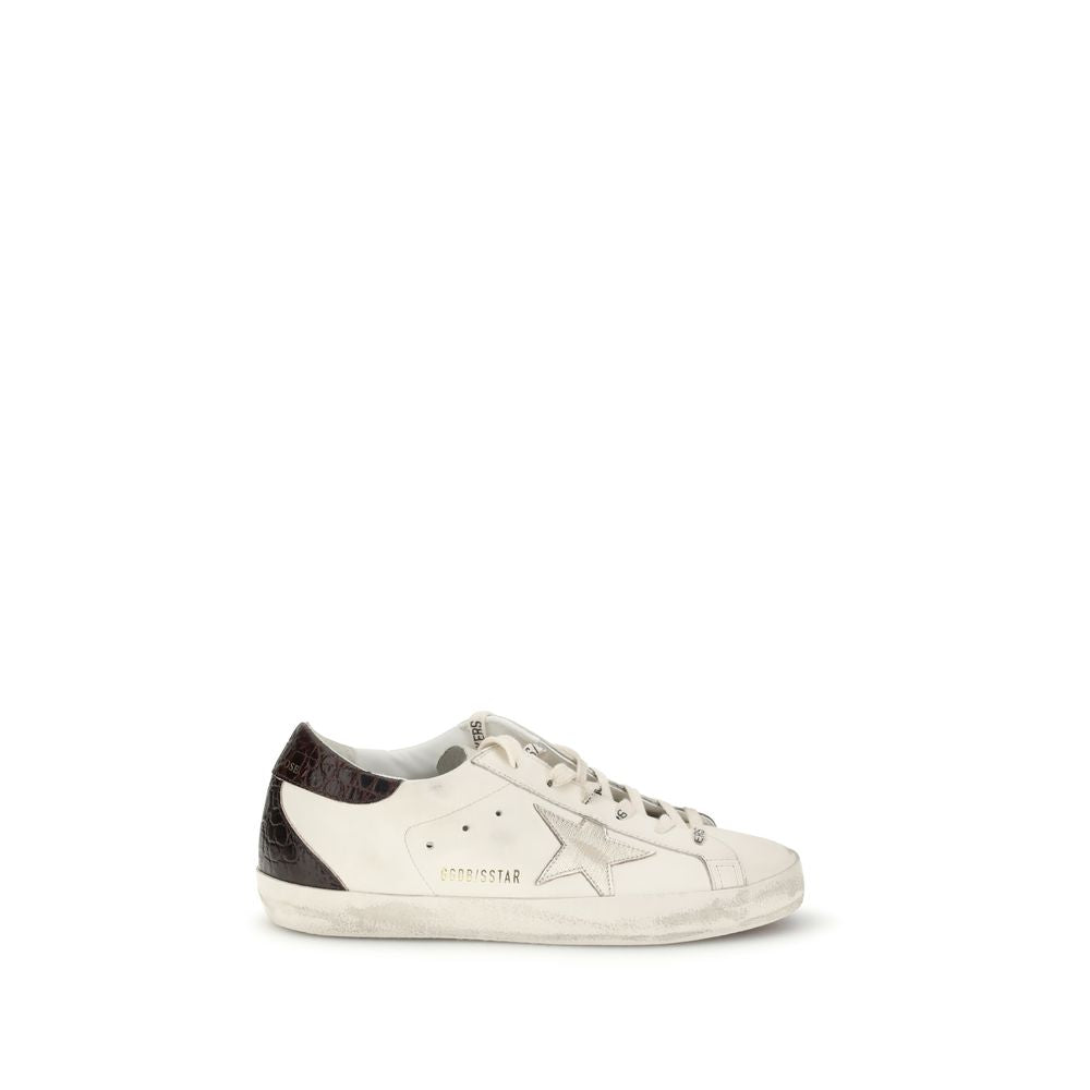 Golden Goose Hvide Kalveskinds Bos Taurus Lave Sneakers