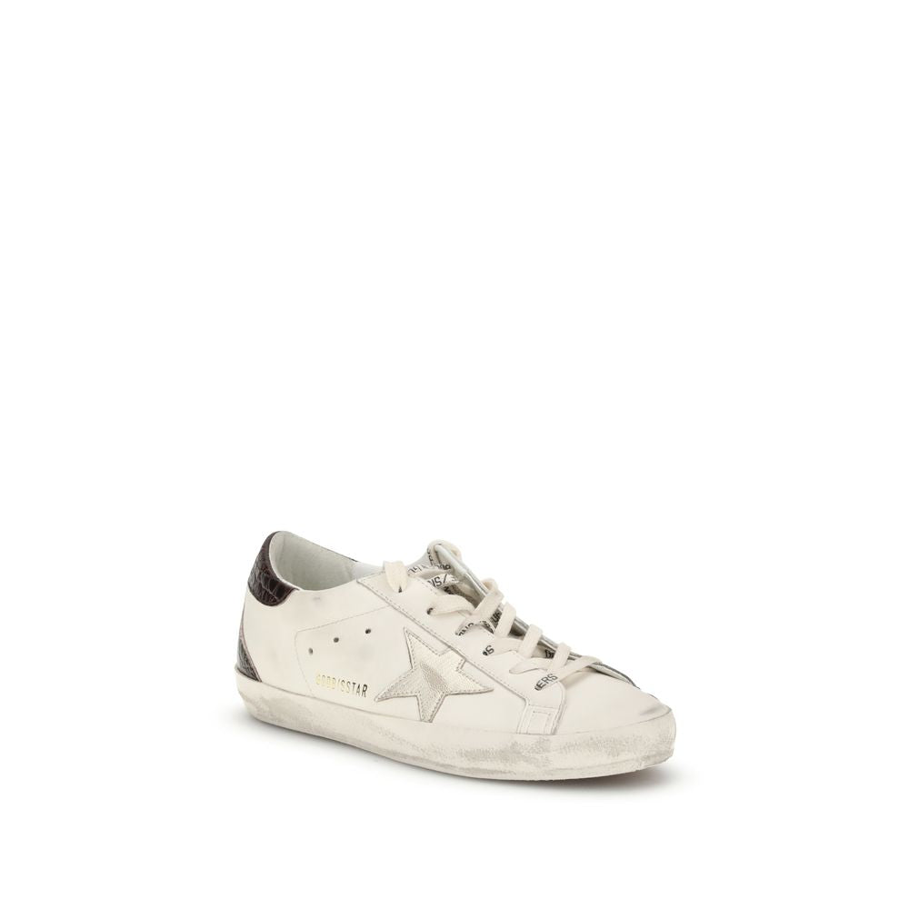 Golden Goose Hvide Kalveskinds Bos Taurus Lave Sneakers