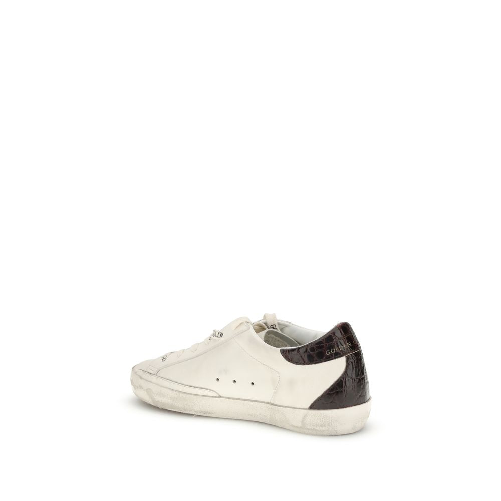 Golden Goose Hvide Kalveskinds Bos Taurus Lave Sneakers