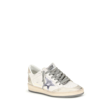 Golden Goose Hvide Lave Sneakers i Læder