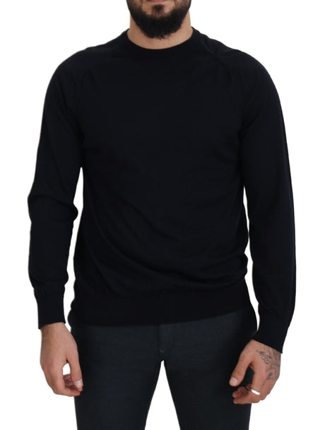 Alpha Studio Sort Uld Crewneck Pullover Sweatshirt
